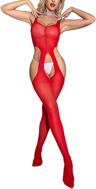 Women Sexy Full Bodystockings One Piece Bodysuit Teddy Lingerie