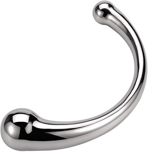FST Double Head Anal Plug Stainless Steel Pleasure Wand Butt Plug for Male Female Couple Masturbation Stick Anal Sex Toy
