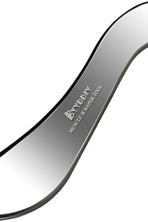 BYYDDIY Stainless Steel Gua Sha Muscle Scraper Tool,Scar Tissue Tool,Physical Therapy Tools,Muscle Scraping Tool,Guasha Massage Scraper,IASTM Tools,Skin Scraping Tool,Soft Tissue Massage Tool