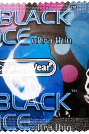 Caution Wear Black Ice Ultra Thin Condoms 100-Pack