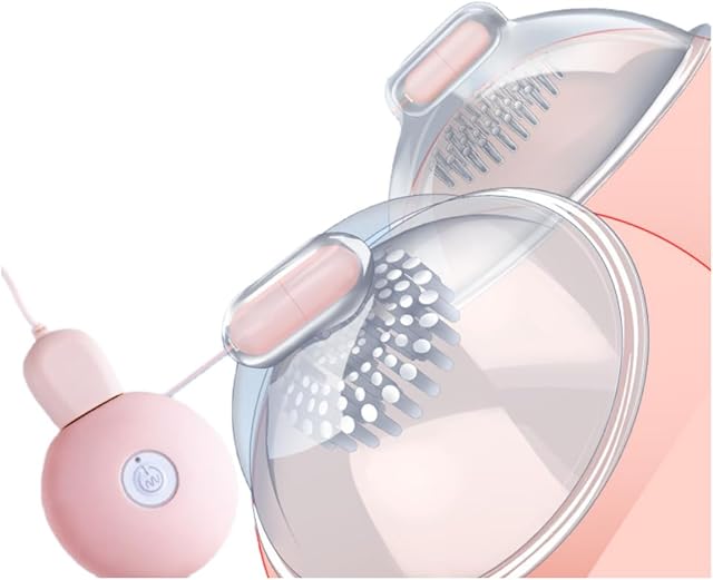Vibrating Nipple Sucker with 10 Sucker Vibration Stimulator Nipple Clamps Nipple Sex Toys Clitorals Vibrator Rechargeable Sucking Adult Sex Toys Games