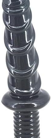 114 inch Long Female Realistic Dildo with Handle, Waterproof G Spot Dildo Anal Dildo with Textures Adult Sex Toy for Women Couples - Black