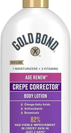 Gold Bond Age Renew Crepe Corrector Body & Face Lotion, Replenishing & Smoothing Formula, 14 oz, Packaging may vary