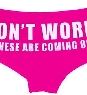 Don't Worry These Are Coming Off Sexy Funny Panty for Women