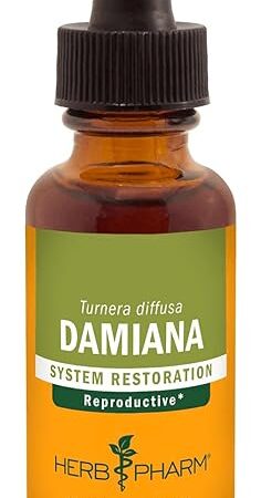 Herb Pharm Damiana Extract for Reproductive System Support - 1 Ounce