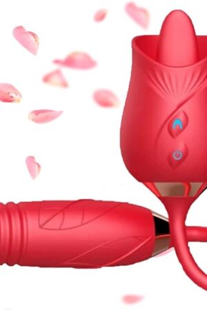 2024 Roses Shape Sucker Adult Tool Women Toy Pleasant Gifts for Women Red-S051