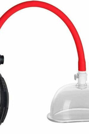 Honeypleasures Bulb Grip Vagina Vacuum Suction Pump, Increases Sensitivity Before Sexual Intercourse for Better Orgasms Sex Toy (Red)