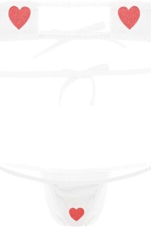 Women's Sexy Kawaii Style Anime Cosplay Mini Bikini Lingerie Set Bra Top with Briefs Bottoms