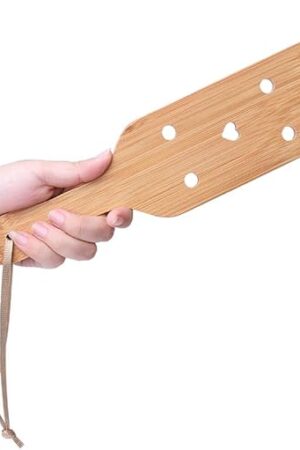 Bamboo Spanking Paddle for Sex Play, 134inch Lightweight and Super Durable with Smooth Finish Wood Paddle for Adults