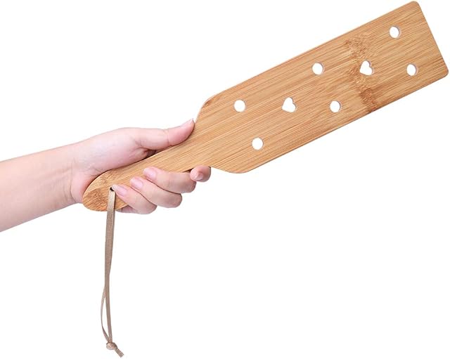 Bamboo Spanking Paddle for Sex Play, 134inch Lightweight and Super Durable with Smooth Finish Wood Paddle for Adults