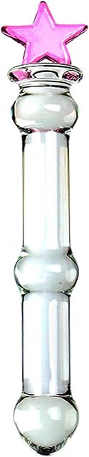 Glass Anal Plug,Crystal Butt Plug Pleasure Wand Anal Beads Dildo Penis Masturbation Crystal Glass Pleasure Wand Dildo Penis Glass Pleasure Wand Crystal Massager Anal Sex Toys for Women Men