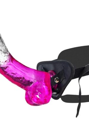 Women's Big Toys: 94-Inch Clear Realistic Dildo with Adjustable Strap-On Harness - Thick and Wide Dildo for Adult Pleasure, Female Masturbation, and Lesbian Play | Large Dildos, Wide Dildo, XL Dildo