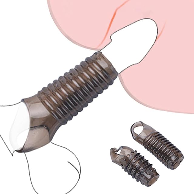 2pcs Penis Ring Set for Male Cock Ring Sleeve Stretchy Penis Rings Sexual Please Enhance Delay Ejaculation Men Penis Enlarge Sex Toys