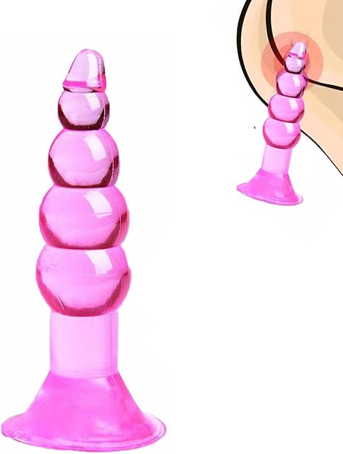 Anal Beads Rose Sex Toys for Couples, Mini Anal Plug Female Sex Toys for G Spot Stimulation,Small Anal Butt Plug Anal Training Set Sex Game for Prostate Massager, Anal Dildo Anal Sex Toys for Women