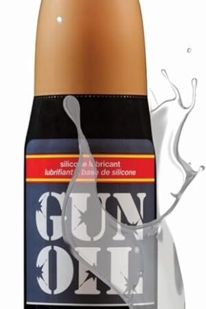Gun Oil Silicone Based Lubricant 8 Ounce Personal Long-Lasting Sex Lube Condom & Latex-Safe Hypoallergenic Unscented No Residue Non Sticky Intimate Lubrication Works Underwater Couples, Men and Women