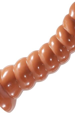 13.86 Inch Huge Anal Plug,Threaded Design Large Butt Plug Dildo Anal Cone with Strong Suction Cup for G Spot Stimulation Prostate Massager Anal Stretcher Adult Sex Toys for Women and Men