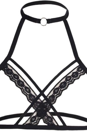 Women's Bra Strappy Cage Cage Bra Bustier Bra Out Elastic Hollow Alluring Sexy Lingerie Love Stretchy Lingeries Tank