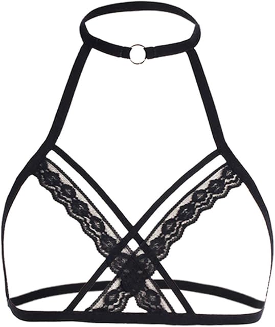 Women's Bra Strappy Cage Cage Bra Bustier Bra Out Elastic Hollow Alluring Sexy Lingerie Love Stretchy Lingeries Tank