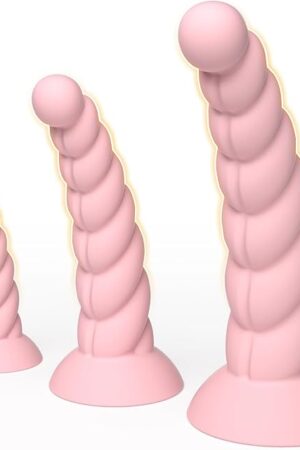 Butt Plug Kit, Silicone Anal Plug Pack of 3 Adult Anal Training Sets Sex Toys Prostate Massager for Beginners Advanced Players with Flared Suction Base Unisex