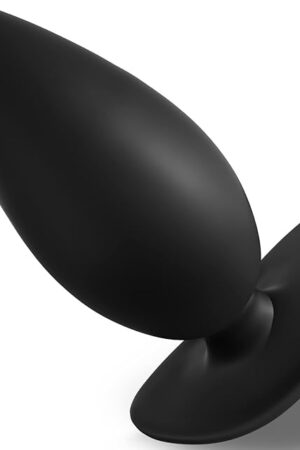 Anal Plug Butt Plug with Safe Curved Base Prostate Massager Dilator Sex Toy for Women Men Masturbation (L)