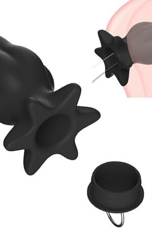 Hollow Butt Plug Silicone Anal Plug Enema Butt Plug BDSM Games Sex Toys for Men Women Couples(S)