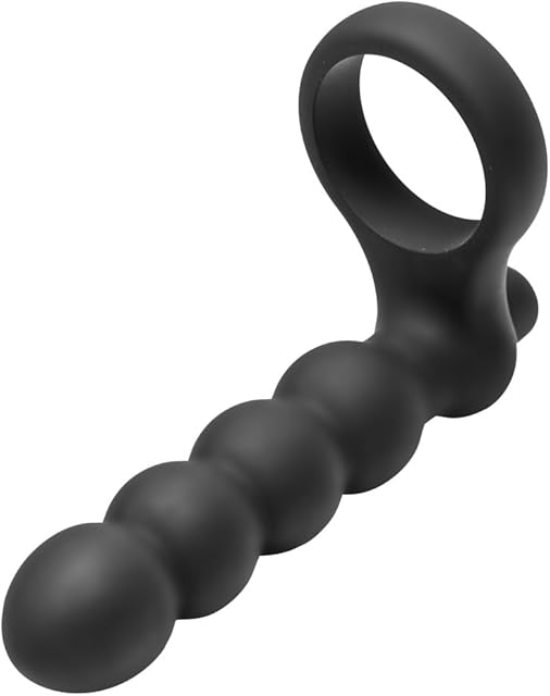 Frisky Double Fun Cock Ring with Double Penetration Vibe