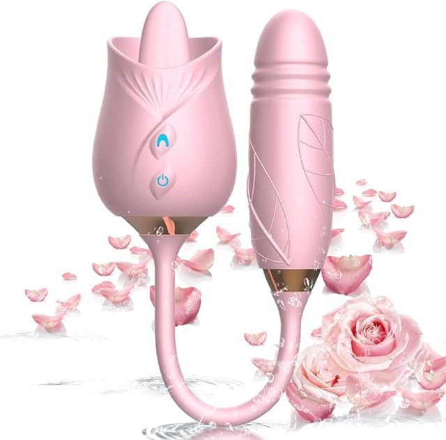 2024 Clitoralis Stimulator for Women Licking Sucking Toy for Woman Rose Shape Toys for Woman Pleasure Couples Gifts Adult Tools Pink FG751