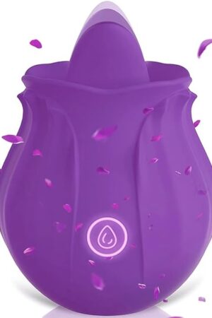 Generic 2024 Rose Viboator Stimulator Licking Sucking 10 Speed Adult Tools for Women Quiet Birthday Gift Fast Charge Waterproof Waterproof, Dual Motor-BZ569, Purple-st