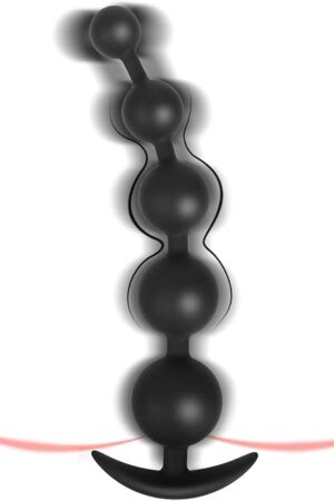 Anal Beads Anal Toys Anal Sex Toy,Silicone Anal Bead with 5 Balls Gradual Size Increase & Safe T-Shaped Base,Adult Anal Toy for Men Women Couples