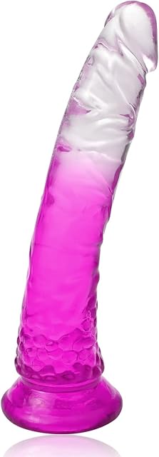 Jelly Like Soft Dildos Penetration with The Right Flexibility, Realistic Penis with Suction Cup Base for Hands-Free Play for Female Vaginal G-Spot Stimulator & Anal Play Adult Sex Toy (XL)