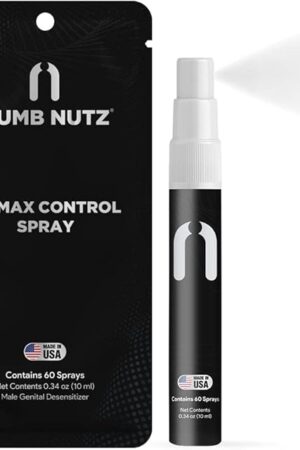 Delay Spray for Him, 60 Pumps, Numb Nutz Last Longer Bed Premature Ejaculant Control Sexual Enhancers, Desensitizing Spray Sex Men, Climax Delay Spray for Men 0.34 Fl Oz (Pack of 1) 1 0.34 Fl Oz