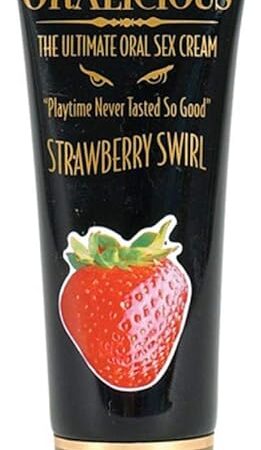 Hott Products Oralicious Oral Sex Cream, 2oz, Strawberry Swirl
