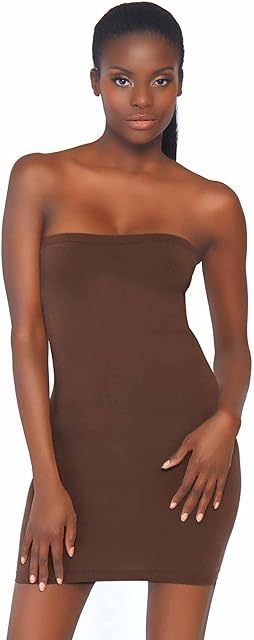 Women's Seamless Opaque Microfiber Strapless Dress