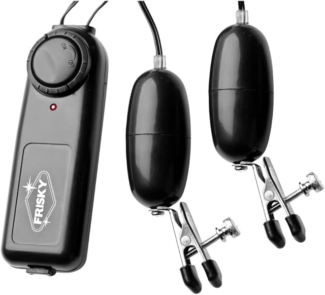 Frisky Vibrating Nipple Clamps with Variable Speeds