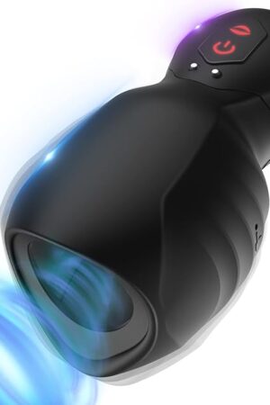 Automatic Male Masturbators Sucking Machine,Penis Pump Glans Training Tool, KUUVAL Rechargeable Penis Head Vibration Machine Glans Stimulator for Men Sex Toy