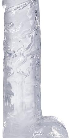 Doc Johnson Really Big Dick in A Bag - 10 inch - Suction Cup Base, Total Length: 10 in. (25.4 cm), Insertable Length: 8.75 in. (22.2 cm), Width/Diameter: 2 in. (5.1 cm), Crystal Clear TPE