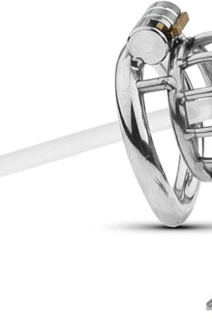 Chastity Cage Chasity Lock for Men with Silicone Tube Dark Design, Good Concealment, Penis Cages for Man,Couples Bondage SM Sex Toys (50mm/197in)
