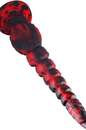 177" Silicone Extra Long Dildo,Flexible Anal Bead Butt Plug with Strong Suction Cup, M