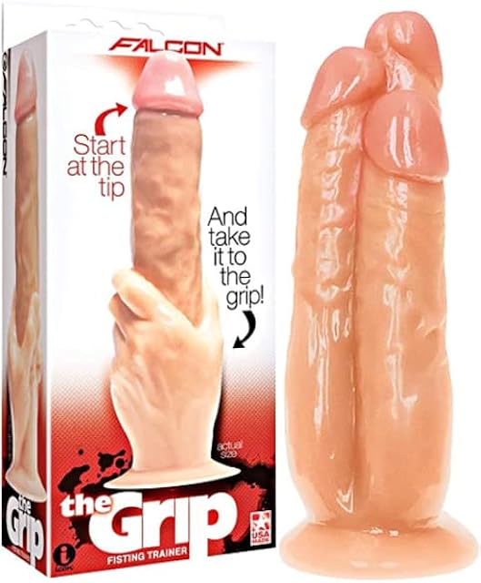 i icon brands - Falcon The Grip Cock in Hand Large Dildo & Triple Threat, 3 Cock Dildo, Large Dildo Bundle, Experienced & Expert Level, Ultimate Pleasure, G Spot Stimulator, Extreme Stretch & Pleasure
