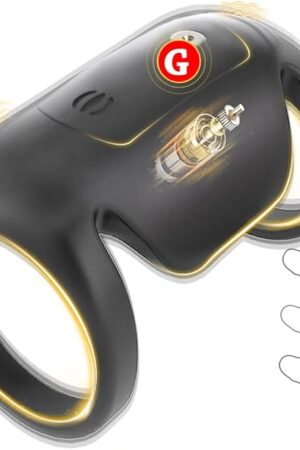 Vibrating Penis Sleeve Cock Ring, Penis Ring Vibrator Extender for G Spot Pleasure, Couples Adult Sex Toys Games for Men Women, QJWQJW Girth Enhancer Sleeve Male Kinky Sex Toy for Men Erection Sex
