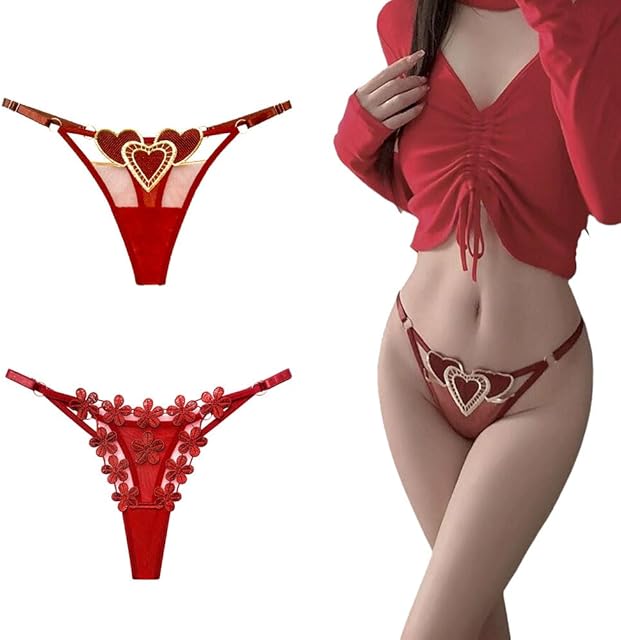Lace G String Thong Womens Underwear Adjustable Thong Transparent Thong Underwear Sexy Couple Flirting Set