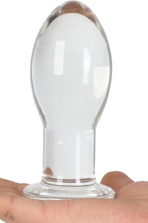 54" Long Stem Large Glass Butt Plug Big Crystal Butt Plug Anal Trainer Anus Expander Sex Toy