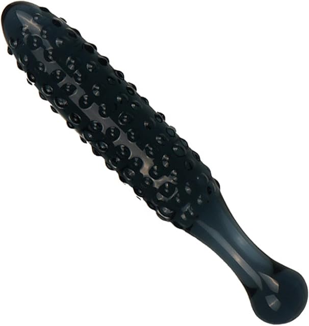 Glass Anal Plug Crystal Dildo Penis,Butt Plug Wand Penis Anal Play Stimulator Vaginal Massager G-spot Vegetable Shape Adult Sex Toy Glass Butt Plug Cute Sex Toys for Male Female(Style 1)