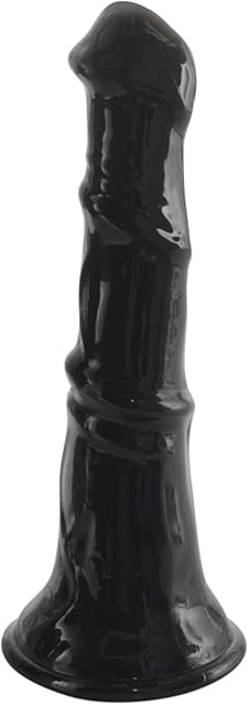 Huge Thick Horse Dildo, 13.8 inch Realistic Big Animal Dildo with Strong Suction Cup, G Spot Giant Dildos Large Cock Adult Anal Sex Toys for Women Men Couple (Black)
