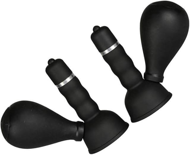 Electric Vibrating Nipple Sucker Breast Massager Silicone Breast Pump for Women Pleasure Couple Funny 2 Pcs
