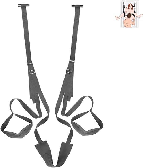 BDSM Toys Door Sex Swing Adult Sex Toys for Couples,Sex Rope Bondage Restraints Women Sex Toy with Sex Chair Seat,Adjustable Sex Strap with Hanging Door Handcuffs Leg Restraints, Adult Toys for Men