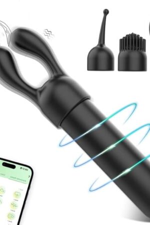 Bullet Vibrators for Women, Mini Vibrator Comes with 3 Different Silicone Heads, IPX7 Waterproof, USB Rechargeable - Zewxz Personal Massager with 10 Vibration Settings (Black)