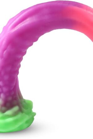 18.2 Inch Dragon Dildo, Liquid Silicone Soft Monster Anal Plug with Strong Suction Cup, Prostate Massage, G-Spot Stimulation, Glow-in-The-Dark Toy, Suitable for Men and Women