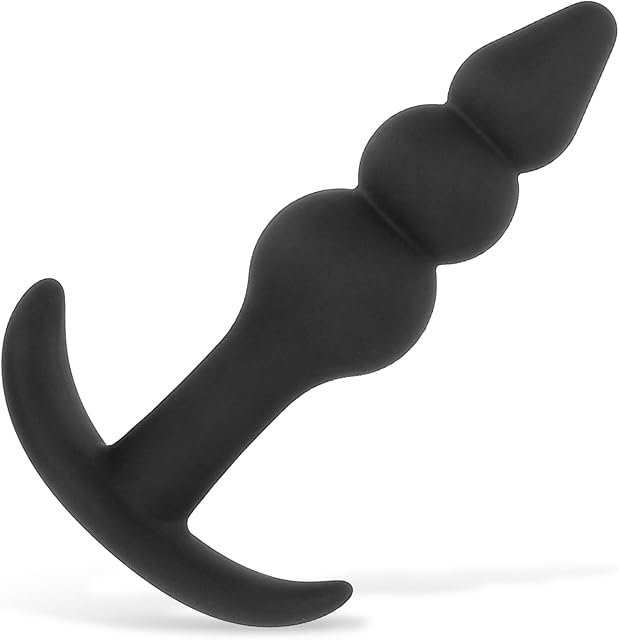 Anal Bead Small Size Soft Silicone Beginners Long-Time Comfort Wear Pleasure Anus Expand Adult Sex Toys (3 Bead)