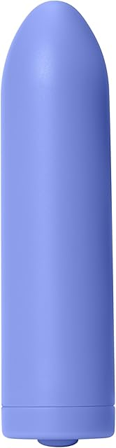 Dame Products Zee Handheld Portable Small Massager - Strong, Compact Massaging - USB Rechargeable - 100% Water Resistant Bullet - Periwinkle Color